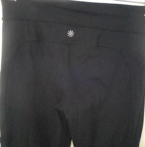 Athleta Pull On Leggings Women's Small Black Inseam 31"